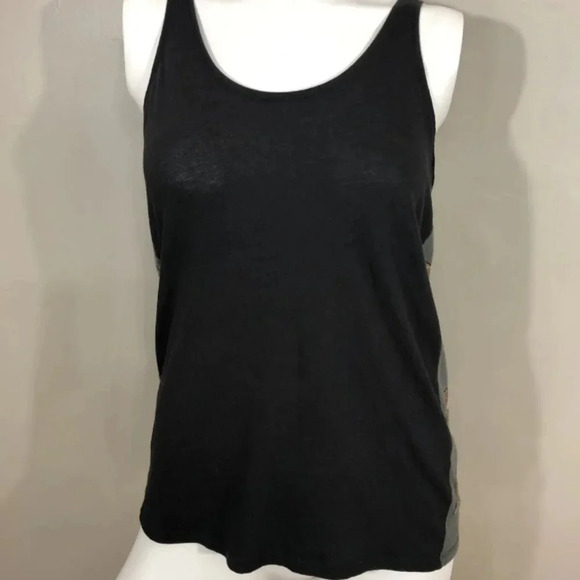 Victoria's Secret Pink black bling tank top shirt size medium - Picture 2 of 6